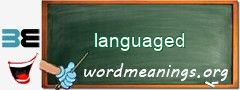 WordMeaning blackboard for languaged